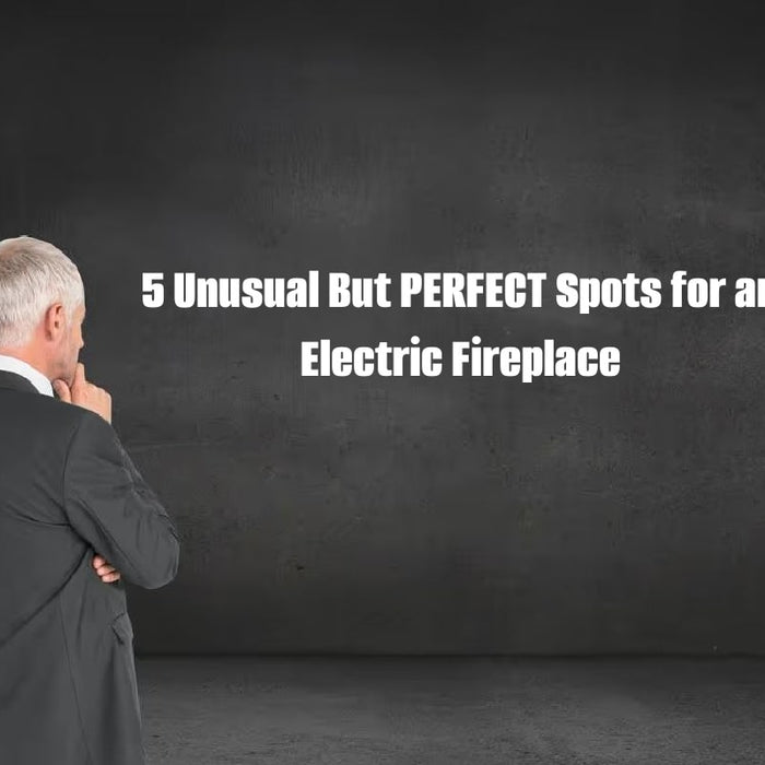 What are 5 unusual but PERFECT spots for an electric fireplace? Come see here!