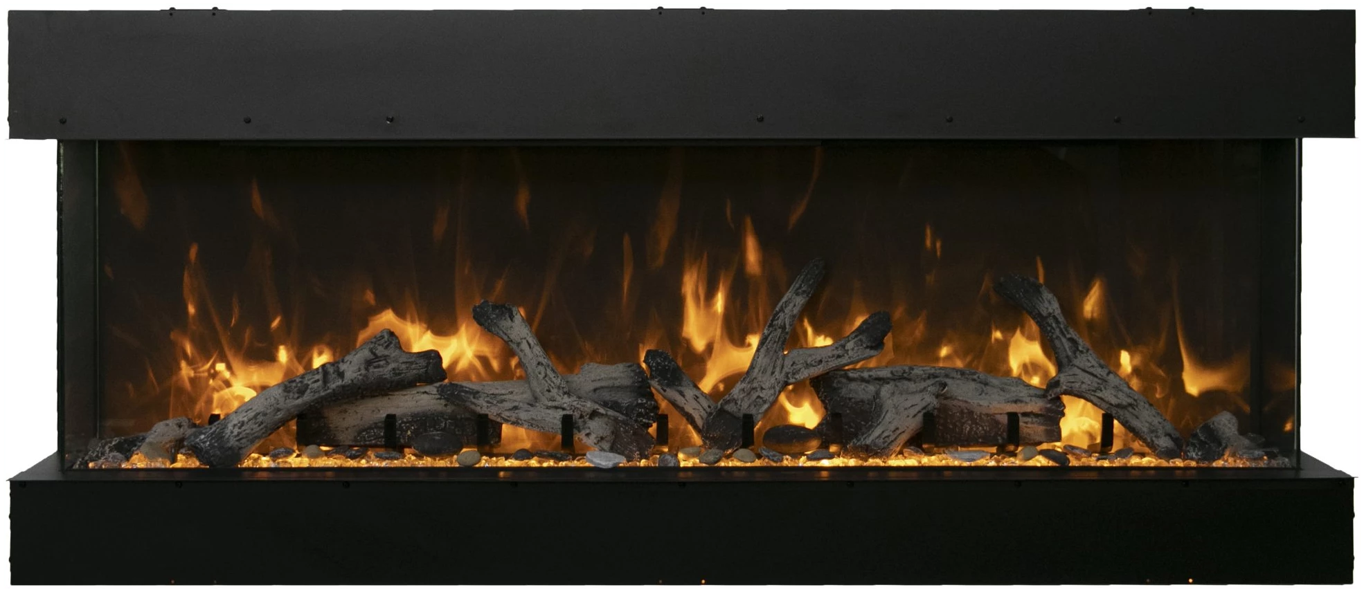 Amantii Tru View XL Deep 3-Sided Glass Built-in only Electric Fireplace