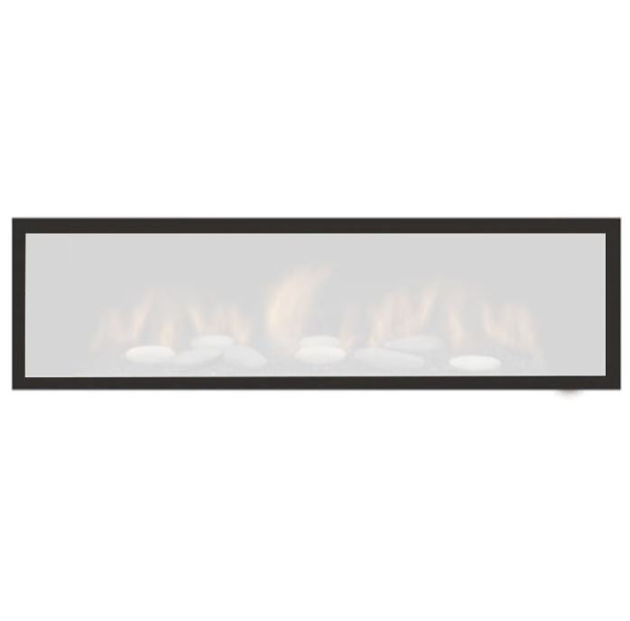 Sierra Flame Austin 65L Gas Fireplace Black Surround with Safety Barrier