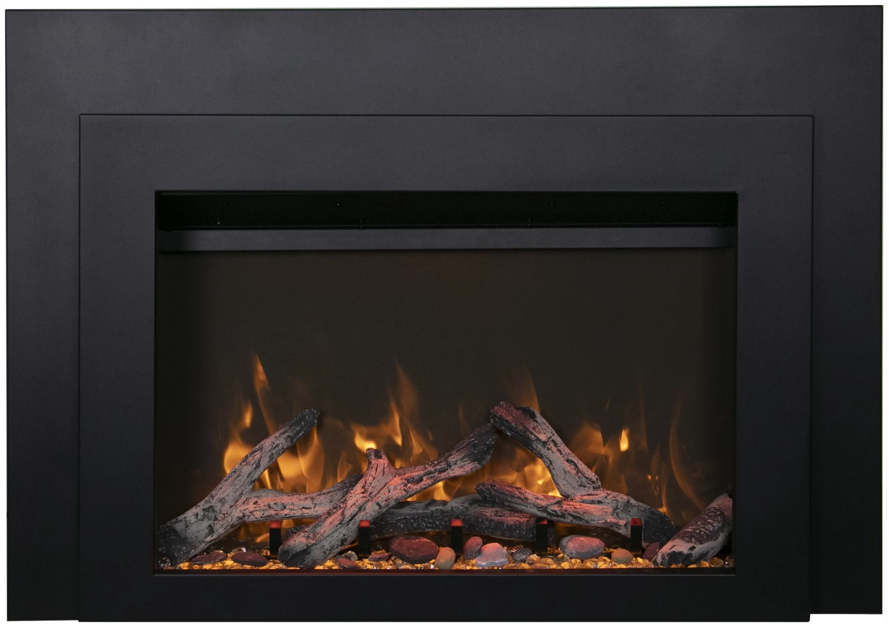 Sierra Flame Insert Series w/ Dual Steel Surround Electric Fireplace