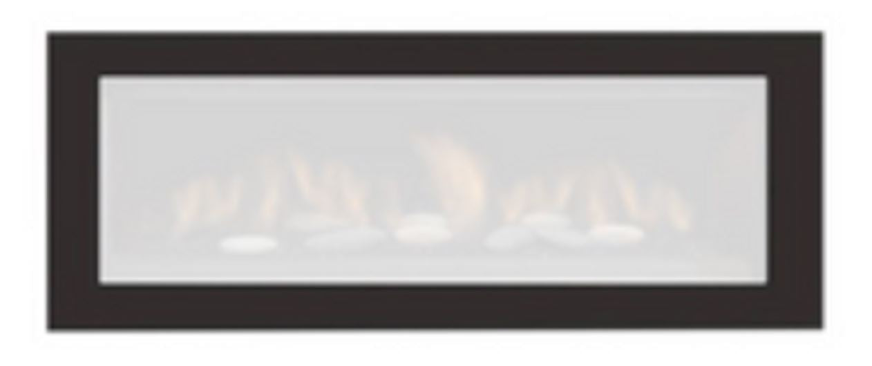 Sierra Flame Newcomb Gas Fireplace Basic Black Surround with Safety Barrier