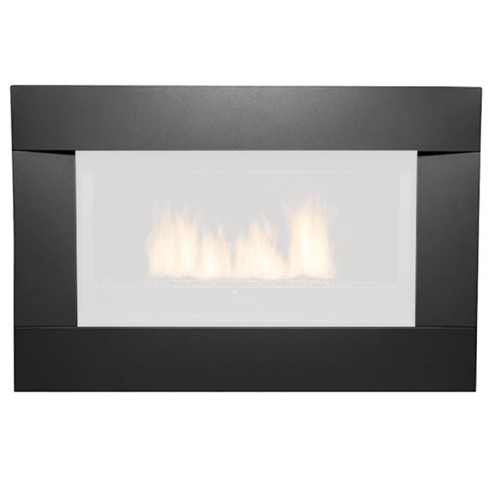 Sierra Flame Newcomb Gas Fireplace Decorative Black Surround with Screen